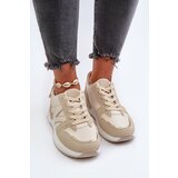 Boto Women's Beige Faux Leather Sneakers Kaimans | Shoptok.si