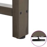  Noge za barski stol Prirodni čelik 2 kom 60 x (100-101) cm Čelik | shoptok.hr