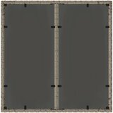  Vrtni stol sa staklenom pločom sivi 90x90x75 cm od poliratana | Eponuda.ba
