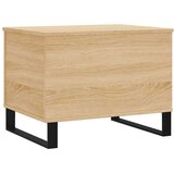 vidaXL klubska mizica sonoma hrast 60x44,5x45 cm inženirski les | Shoptok.si
