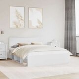 Okvir za krevet Bijelo 160 x 200 cm Čvrsto borovo drvo | shoptok.hr