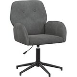 vidaXL vrtljiva pisarniška stol 54 x 55 x 90 cm Temno siva Žamet, (5000302305) | Shoptok.si