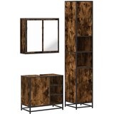  3-dijelni set kupaonskog namještaja boja hrasta drveni | shoptok.hr