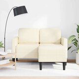 SOFA 2-sjed s ležaljkom u obliku slova L krem 125 cm lan | shoptok.hr