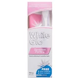 White Glo Sensitive Forte + darovni set pasta za izbjeljivanje zuba Sensitive Forte 100 ml + četkica za zube Ultra-Comfort 1 kom + interdentalna četkica Dental Flosser Toothpicks 1 kom