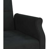  Kauč na razvlačenje s jastucima crni baršunasti | shoptok.hr
