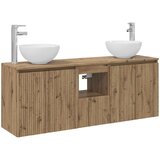  Set ormarića za kupaonicu 3 kom. Hrast artisan | shoptok.hr