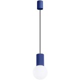Nice Lamps Tamno plava viseća svjetiljka sa staklenim sjenilom ø 12 cm Orbital – Cijene