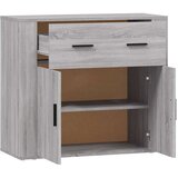  Komoda siva sonoma 80x33x70 cm inženirski les, (20594745) | Shoptok.si