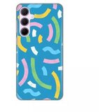 Teracell maska silikonska print za samsung A356B galaxy A35 5G happy lines blue | ePonuda.com