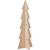 vidaXL Drveno ukrasno božićno drvce 112 cm od masivne borovine | shoptok.hr