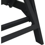 vidaXL Ležaljke 2 kom crna 162x53x98,5 cm HDPE | shoptok.hr