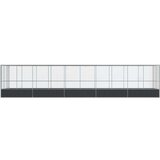 vidaXL Kavez za ptice s produžetkom srebrni 1039x207x212 cm čelični | shoptok.hr