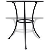 Bistro 3-dijelni bistro set s keramičkim pločicama plavo-bijeli | shoptok.hr