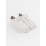 Sergio Leone White leather platform sneakers by | Shoptok.si
