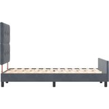  s opruga kutije Tamno siva 120 x 200 cm Baršun | shoptok.hr