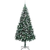 vidaXL Umestno božično drevo Zelena 240 cm PVC, jeklo in plastika | Shoptok.si