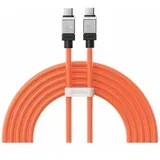 kabel tipa C na tip C CoolPlay Power Delivery 100W 2m narančasti