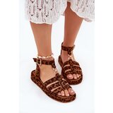 Boto Ladies platform sandals with gold detail leopard Kartia | shoptok.hr