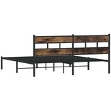  Metalni okvir kreveta bez madraca boja hrasta 180x200 cm | shoptok.hr