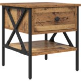 vidaXL noćni ormarić Staro drvo 40x42x45 cm Inženjersko drvo | shoptok.hr