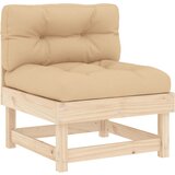 Maison Chic Sredinski kavč - Sofa - Kanape z blazinami trden borov les, (21726888) Cene