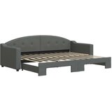  Dnevni krevet na razvlačenje bez madraca tamnosivi 80x200 cm | shoptok.hr