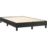  s oprugama i madracem crni 120 x 200 cm od umjetne kože | shoptok.hr