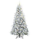 vidaXL Umjetno božićno drvce s nogom s stalakom Zelena 180 cm PE i PVC | shoptok.hr