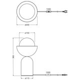 Osram Stona lampa DECOR BOWL 1xE14/25W/230V plava/ružičasta | Eponuda.com