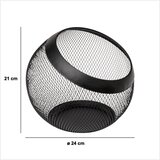 Five DRŽAČ KAPSULA OKRUGLI MAYAJ 24X21CM METAL CRNI | shoptok.hr