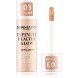 Dermacol Infinity Healthy Glow tekoči puder SPF 10 odtenek 03 Sand 20 g Cene