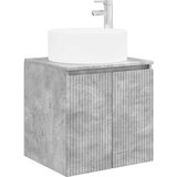 vidaXL Visoka umivalnik s police Betonsko siva 49,5 x 44,5 x 65,5 cm, (5000246157) | Shoptok.si