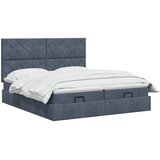  Krevet od pjene s madracem i LED-om Tamnosiva 160 x 200 cm | shoptok.hr