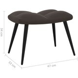  Stolica za opuštanje s osloncem za noge tamnosiva baršunasta | shoptok.hr