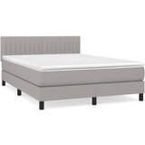 The Living Store Box spring postelja z vzmetnico svetlo siva 140x200 cm blago - Box Spring Postelja, (21501280) | Shoptok.si