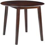 Furnova Zložljiva jedilna miza okrogla MDF rjave barve, (21946533) | Shoptok.si