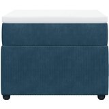 Box spring krevet s madracem tamnoplavi 90x190 cm baršunasti | shoptok.hr