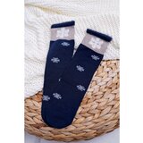 Kesi Women's Socks Long with Snowballs Navy Blue Cene