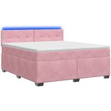  s box springom, madracem i LED-om Ružičasta 140 x 200 cm | shoptok.hr