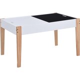  3-dijelni dječji set stolica i stola za crtanje crno-bijeli | shoptok.hr