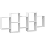 vidaXL Zidna polica bijela 159x18x65 cm od konstruiranog drva | shoptok.hr