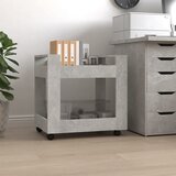 Kolica za radni stol boja betona 60x45x60 cm konstruirano drvo Cijene