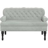  Klupa s naslonom svijetlosiva 119,5x64,5x75 cm baršun | shoptok.hr
