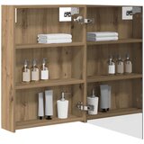  Kupaonski ormar s ogledalom Umjetnička hrastovina | shoptok.hr