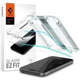 Spigen GLAS.tR EZ Fit Sensor Protected zaščitno steklo 2.5D za telefon iPhone 15 (2 pack) z aplikatorjem