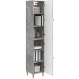  Set ormara 2 pcs Betonska siva Konstruirano drvo Slike
