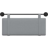  Držeće uzglavlje Zidne Svijetlo siva 110 x 55 x 5 cm tkanina - Svjetlosiva 100 cm bez LED svjetla | shoptok.hr