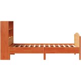vidaXL Krevet s regalom za knjige bez madraca 75 x 190 cm od borovine | shoptok.hr