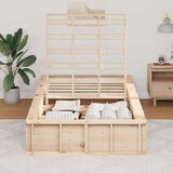 Konstrukcija postelje Voskast rjav 75 x 190 cm, (5000121291) | Shoptok.si